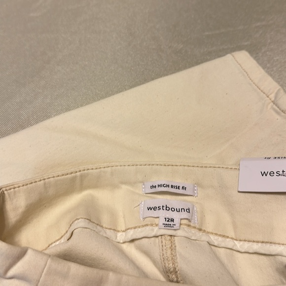 NWT- westbound Pull up Pants “the high rise fit”. Size 12 R - Picture 7 of 8